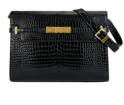 Manhattan Medium, Patent, Black, MII, DB/B, 3*